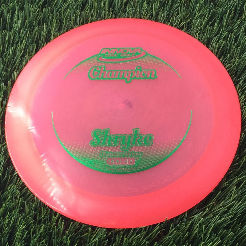 Innova Champion Champion Shryke with Circle Fade Stock Stamp – 171g – Translucent Pink