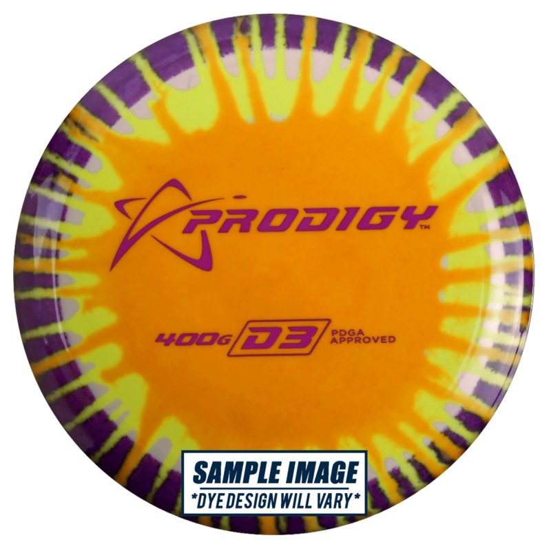 Prodigy Tie-Dye 400G Series D3 Distance Driver Golf Disc