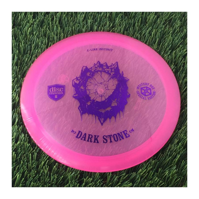 Discmania Evolution C-Line Instinct with Dark Stone – Mystery Box Special Edition Stamp – 175g – Translucent Pink