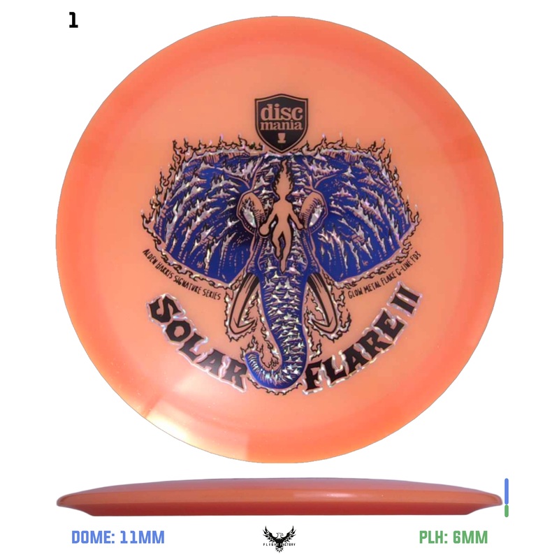 Discmania Solar Flare Color Glow Metal Flake C-Line FD3 – Alden Harris (2025)