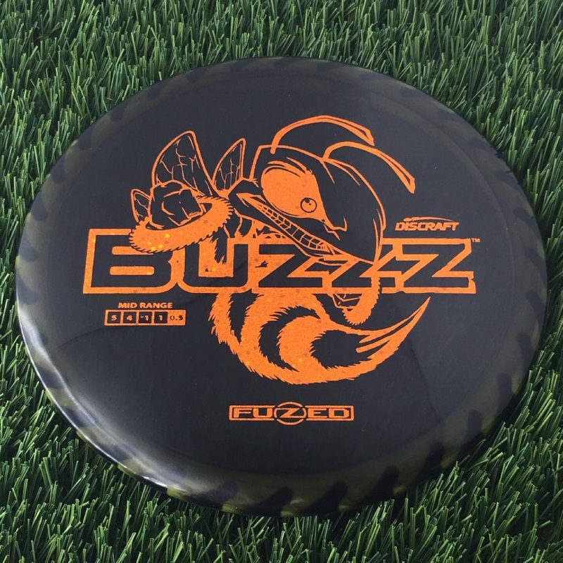 Discraft Elite Z FuZed Line with Saw Pattern Buzzz with Big Bee with Saw Blade – “Buzzzsaw” Stamp – 180g – Neon Yellow Saw Black