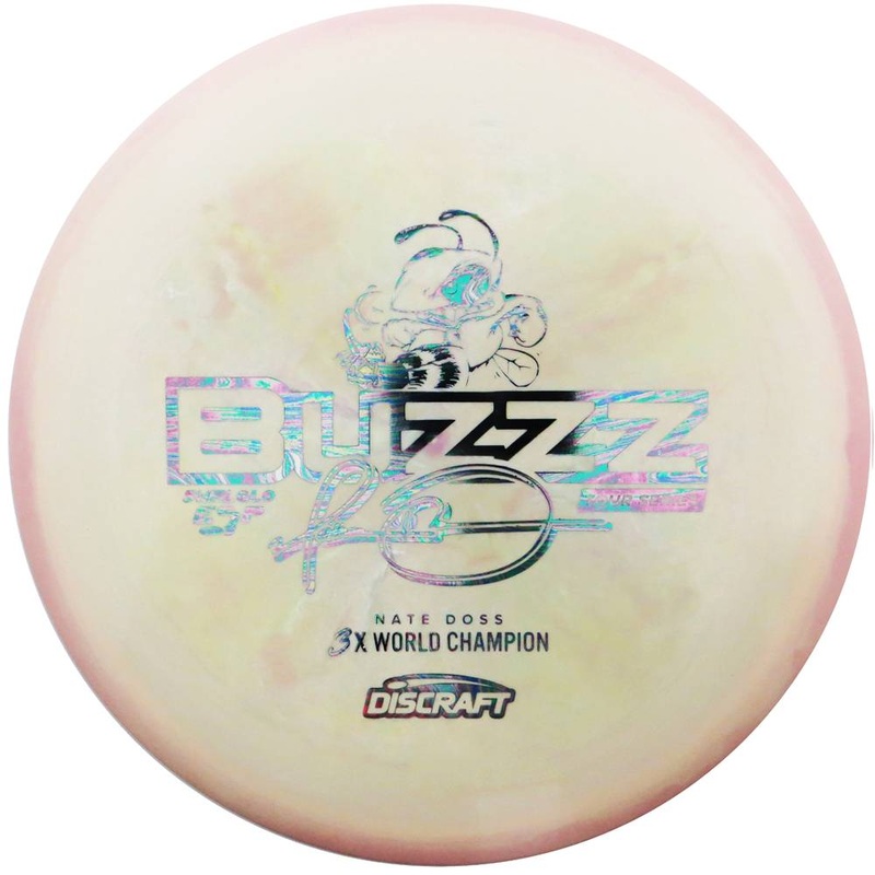 Discraft Limited Edition 2018 Tour Series Signature Nate Doss Swirl Glo ESP Buzzz Midrange Golf Disc