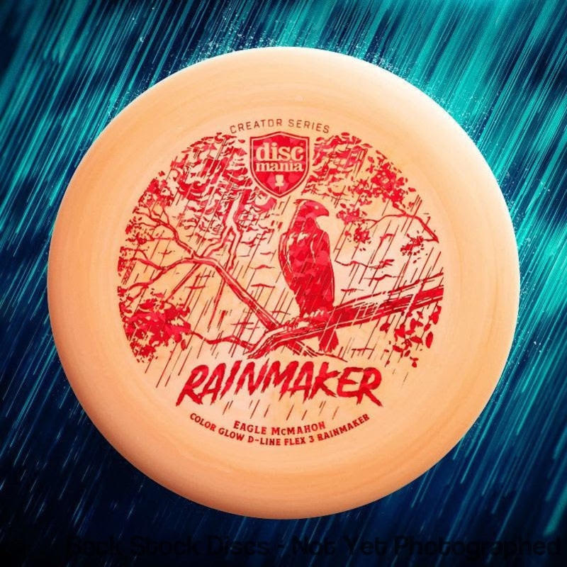 Discmania D-Line Flex 3 Color Glow Rainmaker Putter with Creator Series Eagle McMahon 2023 Stamp [Back Stock Inventory – Disc and Stamp Color WILL VARY]