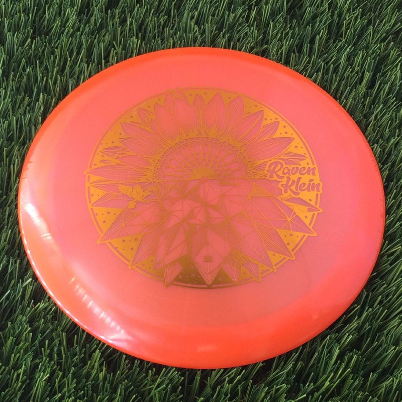 Dynamic Discs Lucid Chameleon Escape with Raven Klein Team Series 2024 Stamp – 174g Orange