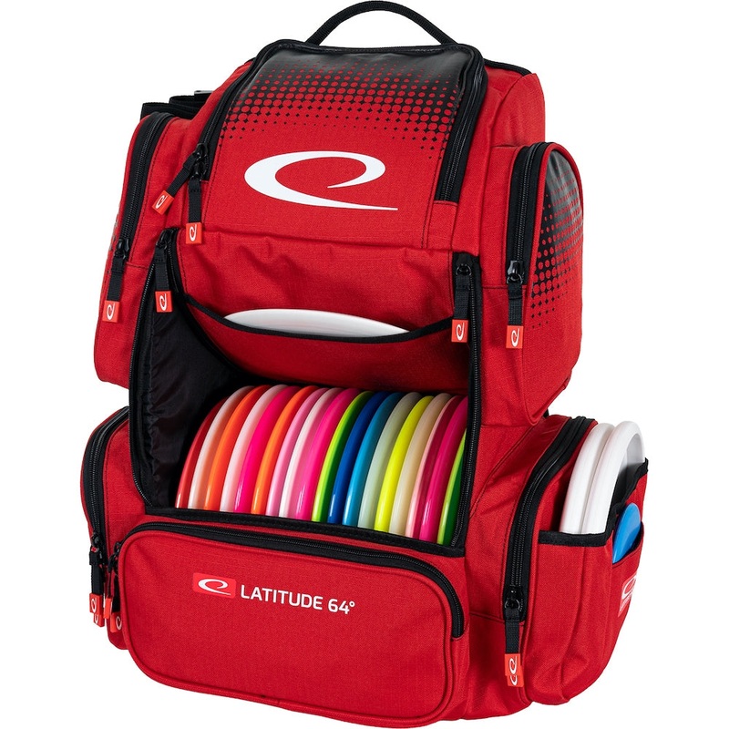 Latitude 64 Luxury E4 Backpack Disc Golf Bag (Red)