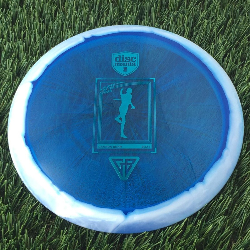 Discmania Alloy Function with Gannon Buhr – 2024 Player of the Year Trading Card – GB Logo Stamp – 173g – Translucent Dark Blue