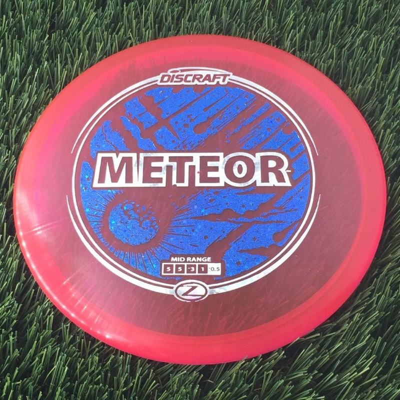 Discraft Elite Z Meteor with Meteor Shower Double Foil Stamp – 176g – Translucent Pink