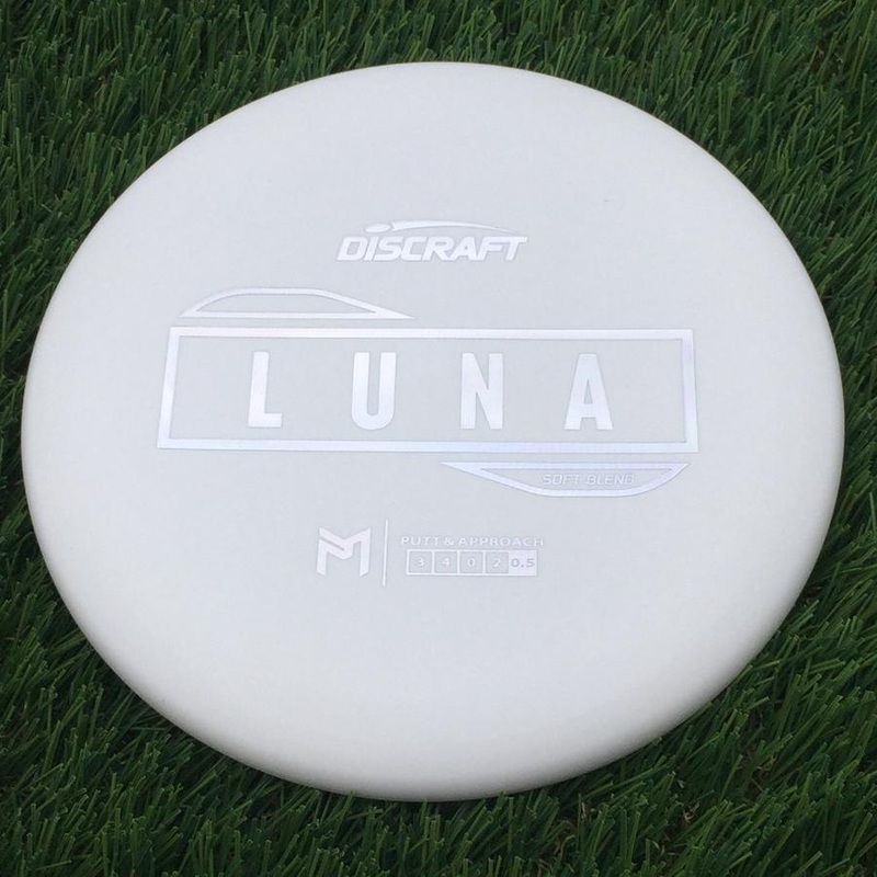 Discraft Putter Line Soft Luna with PM Logo Stock Stamp Stamp – 172.8g – White