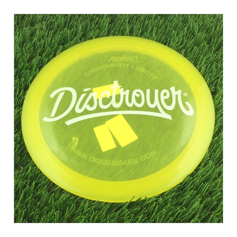 Disctroyer A-Medium Stork / Toonekurg FD-8 with Disctroyer White Script Stamp – 169g – Translucent Yellow