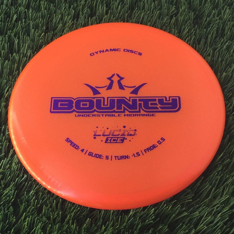Dynamic Discs Lucid Ice Glimmer Bounty – 171g – Translucent Orange
