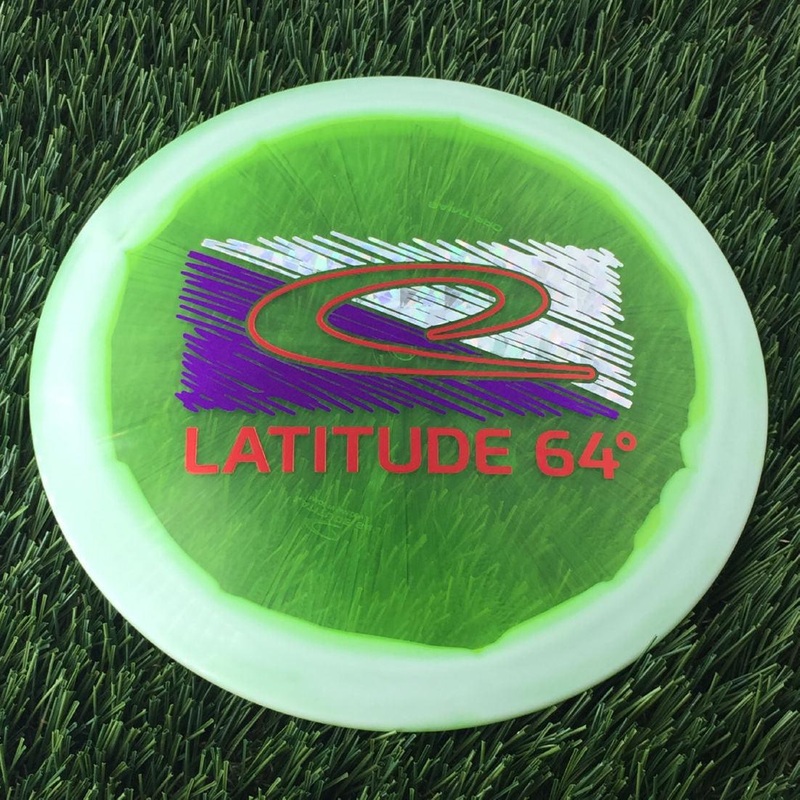 Latitude 64 Opto Ice Orbit Saint Pro with National Disc Golf Day 2024 – Large Latitude 64 Logo Stamp – 176g – Translucent Green
