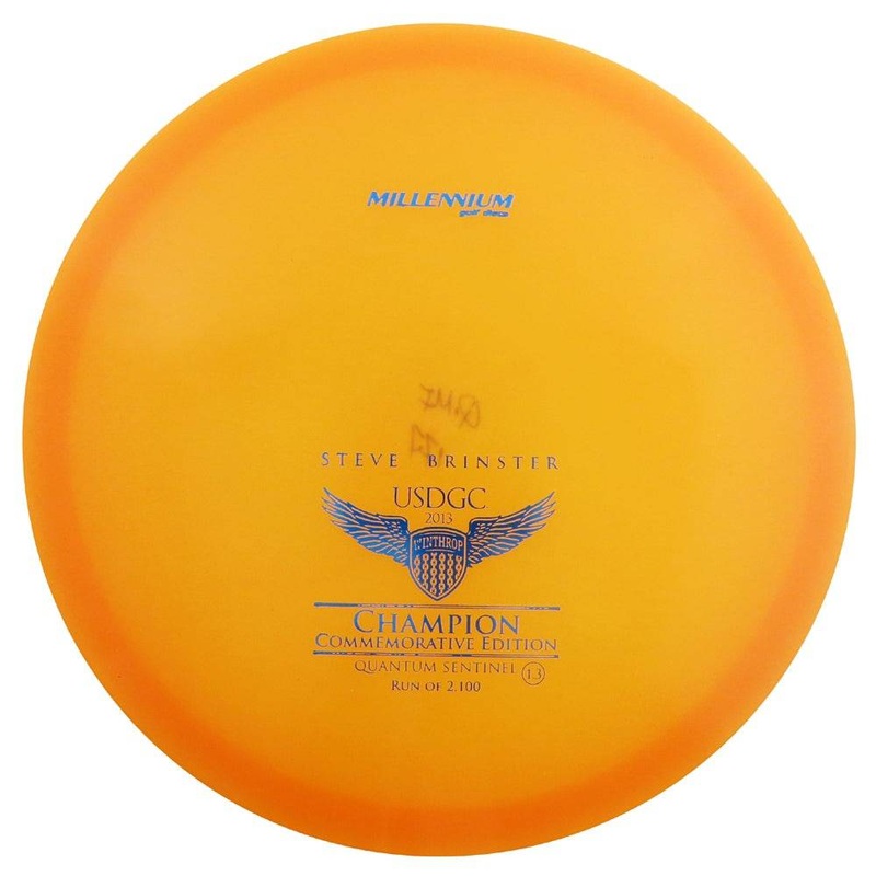 Millennium Limited Edition Signature Steve Brinster 2013 USDGC Quantum Sentinel MF Midrange Golf Disc
