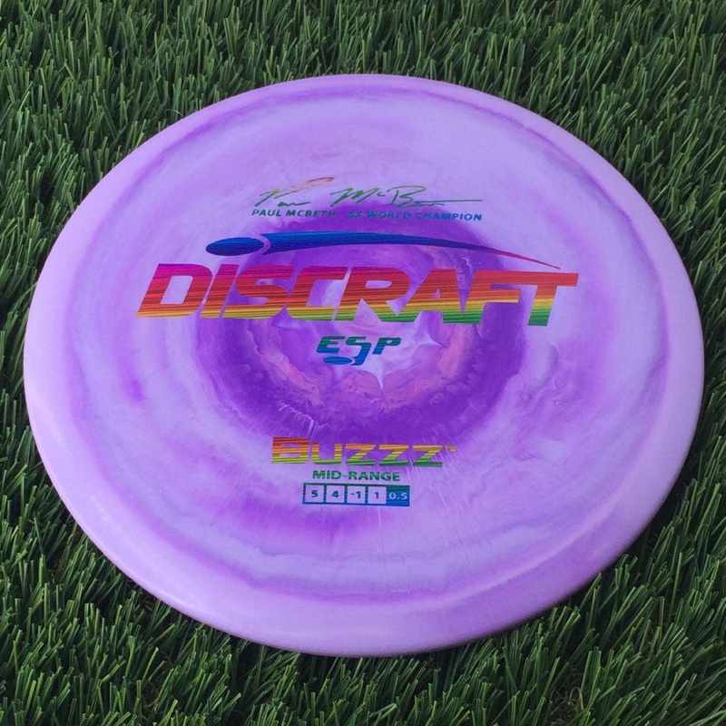 Discraft ESP Buzzz with Paul McBeth – 6x World Champion Signature Stamp – 177g Light Purple