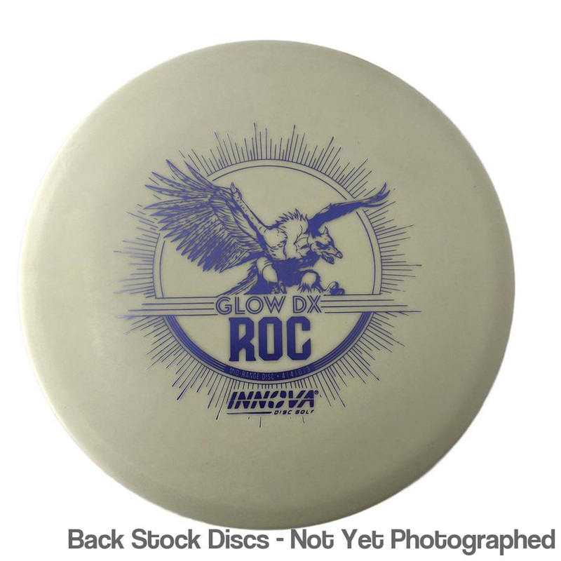 Innova DX Glow Roc Midrange with Burst Logo Stock Stamp [Back Stock Inventory – Disc and Stamp Color WILL VARY]
