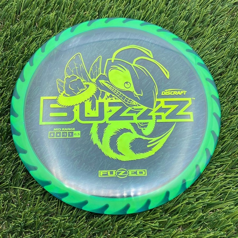 Discraft Elite Z FuZed Line with Saw Pattern Buzzz with Big Bee with Saw Blade – “Buzzzsaw” Stamp – 176.3g – Green