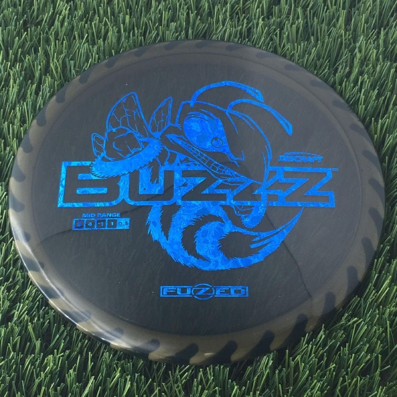 Discraft Elite Z FuZed Line with Saw Pattern Buzzz with Big Bee with Saw Blade – “Buzzzsaw” Stamp – 180g – White Saw Black