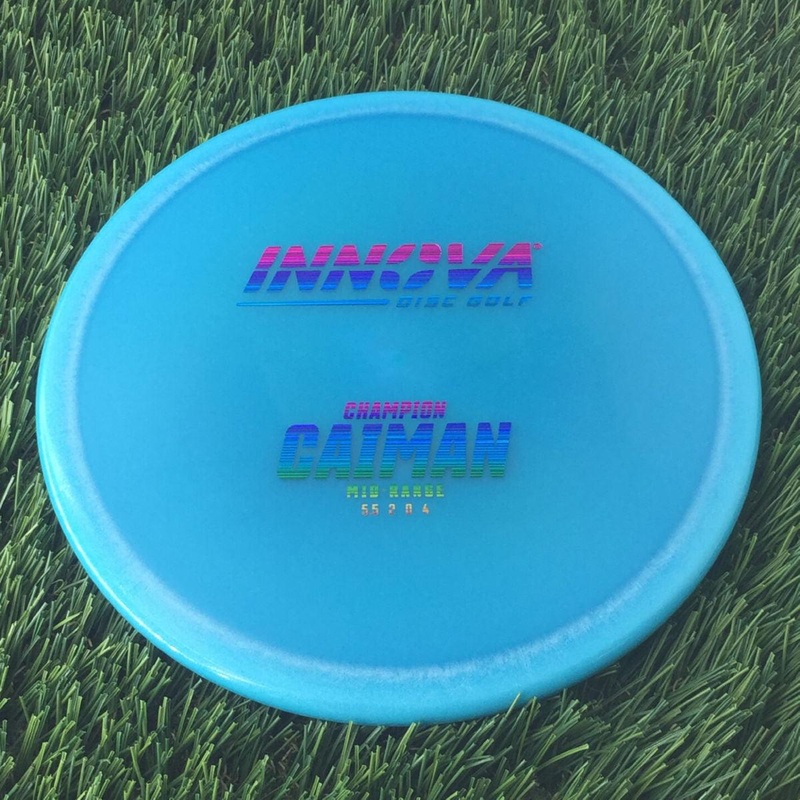 Innova Champion Caiman with Burst Logo Stock Stamp – 171g – Translucent Blue