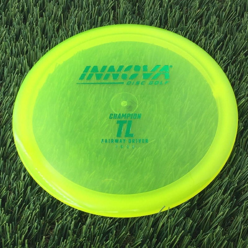 Innova Champion TL with Burst Logo Stock Stamp – 168g – Translucent Yellow