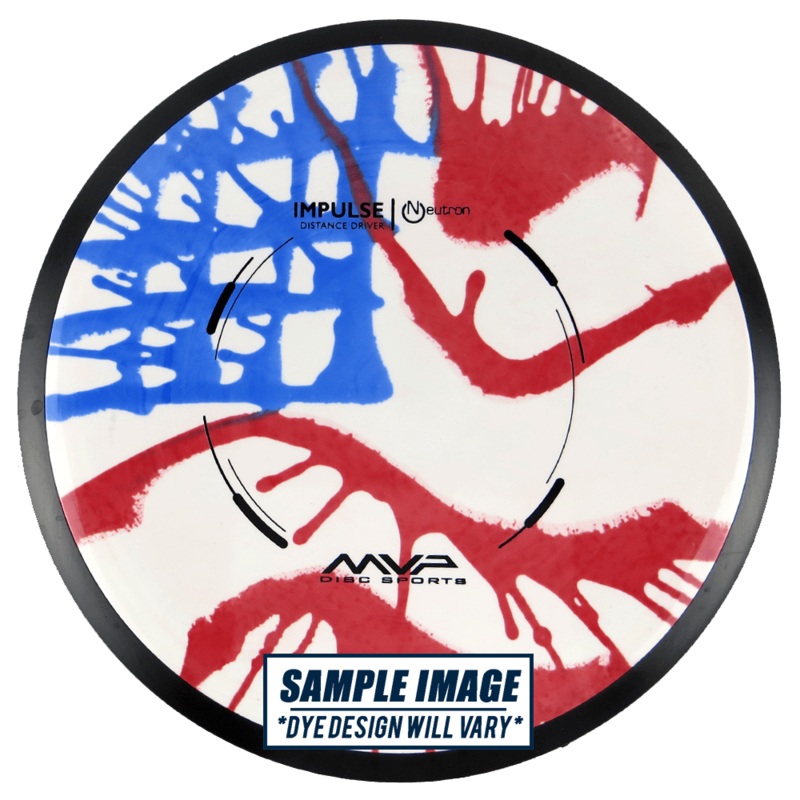 MVP Tie-Dye Neutron Impulse Distance Driver Golf Disc