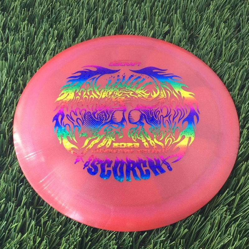 Discraft Elite Z Metallic Swirl Scorch with 2023 Ledgestone Edition – Wave 1 Stamp – 172g – Translucent Pink