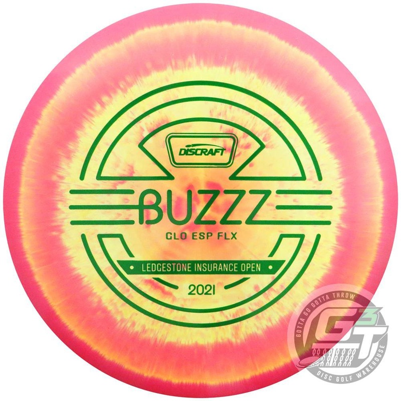 Discraft Limited Edition 2021 Ledgestone Open Glo ESP FLX Buzzz Midrange Golf Disc