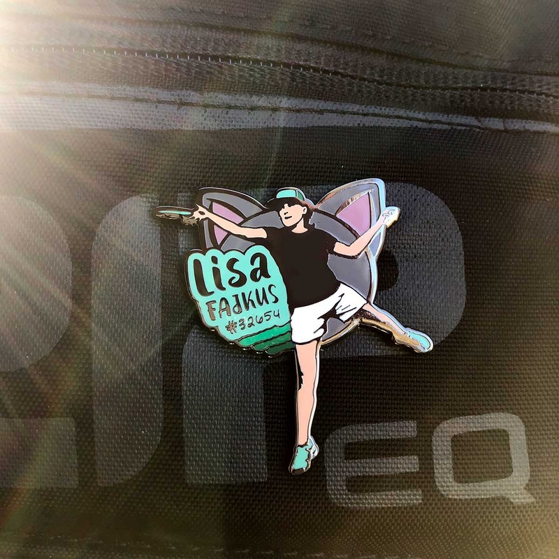 Lisa Fajkus Disc Golf Pin – Series 1