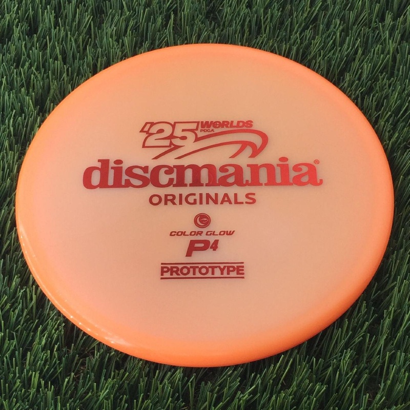 Discmania C-Line Color Glow P4 with Prototype ’25 Worlds Stamp – 177g – Creamsicle Orange