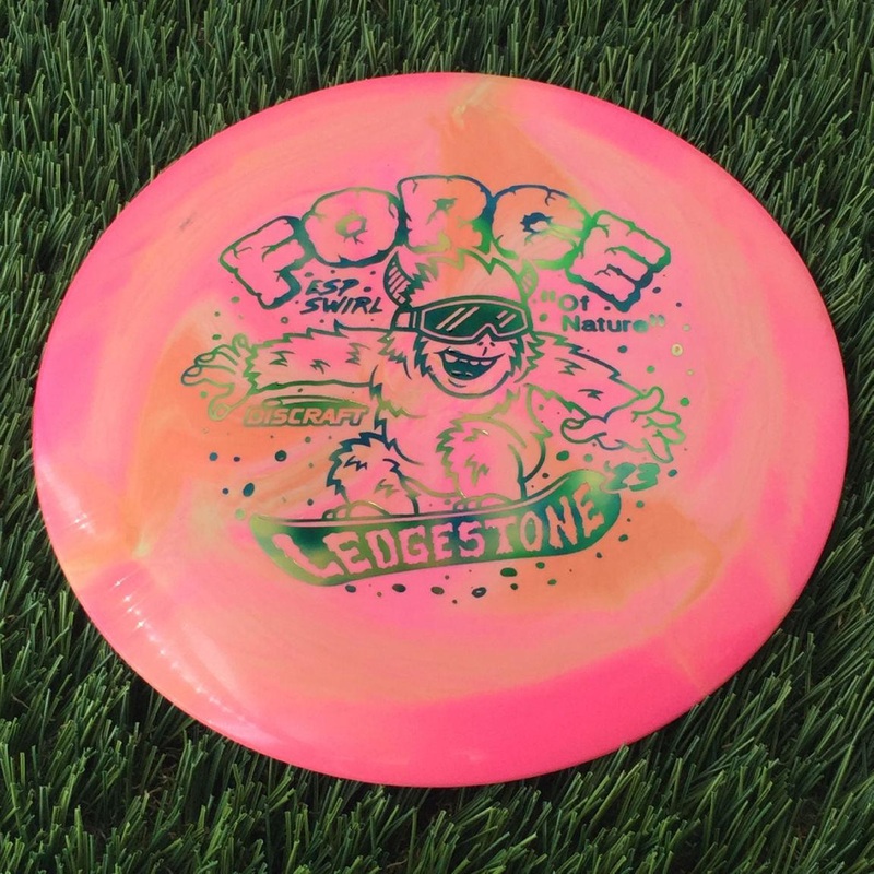 Discraft ESP Swirl Force with 2023 Ledgestone Edition – Wave 1 Stamp – 174g Pink