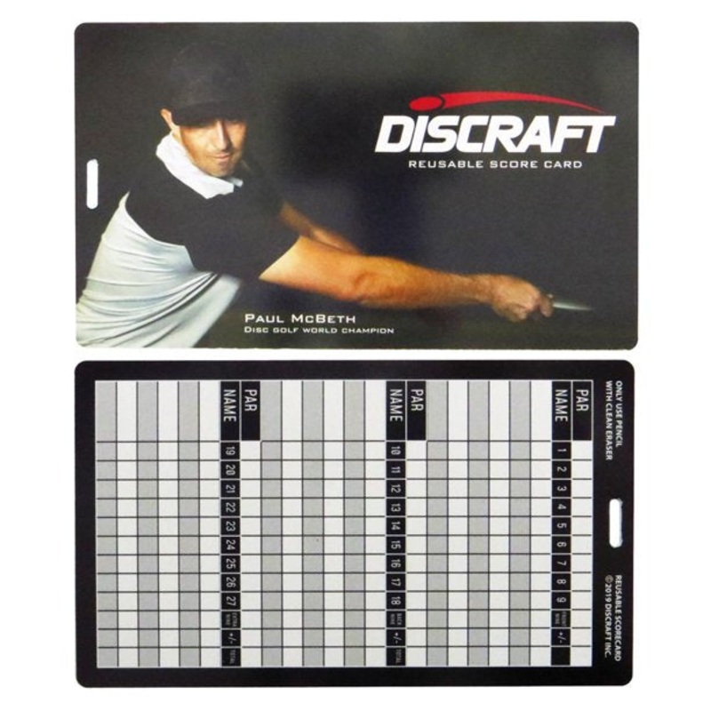 Discraft Paul McBeth Reusable Scorecard