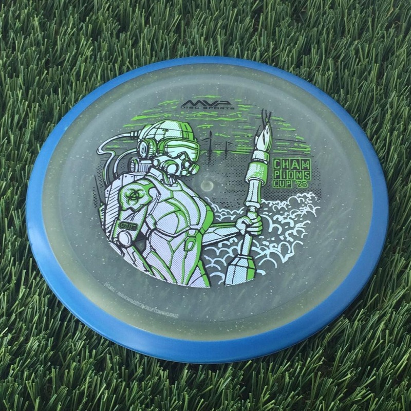 Axiom Particle Glow Proton Virus with OTB Champions Cup 2025 – Jane DOE by John Dorn Stamp – 169g – Blue Rim Clear