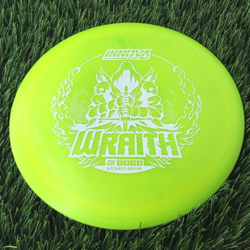 Innova DX Wraith with Burst Logo Stock Stamp – 170g Lime Green