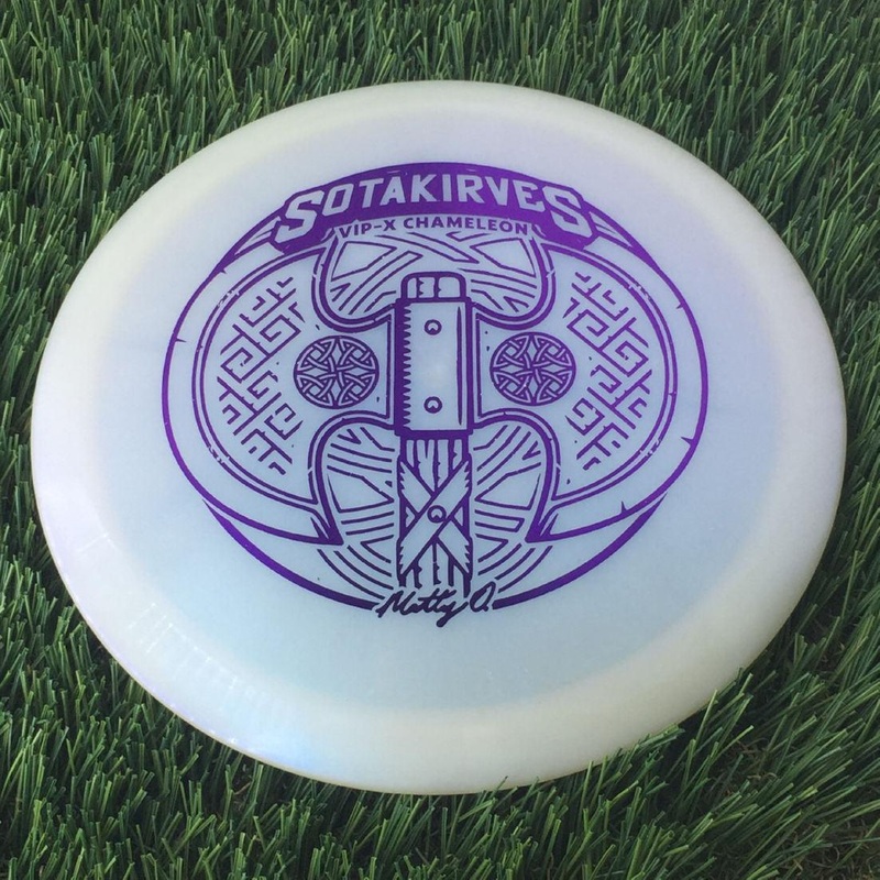 Westside VIP-X Chameleon Glimmer Hatchet with Matt Orum Matty O Sotakirves 2024 Team Series Stamp – 176g White