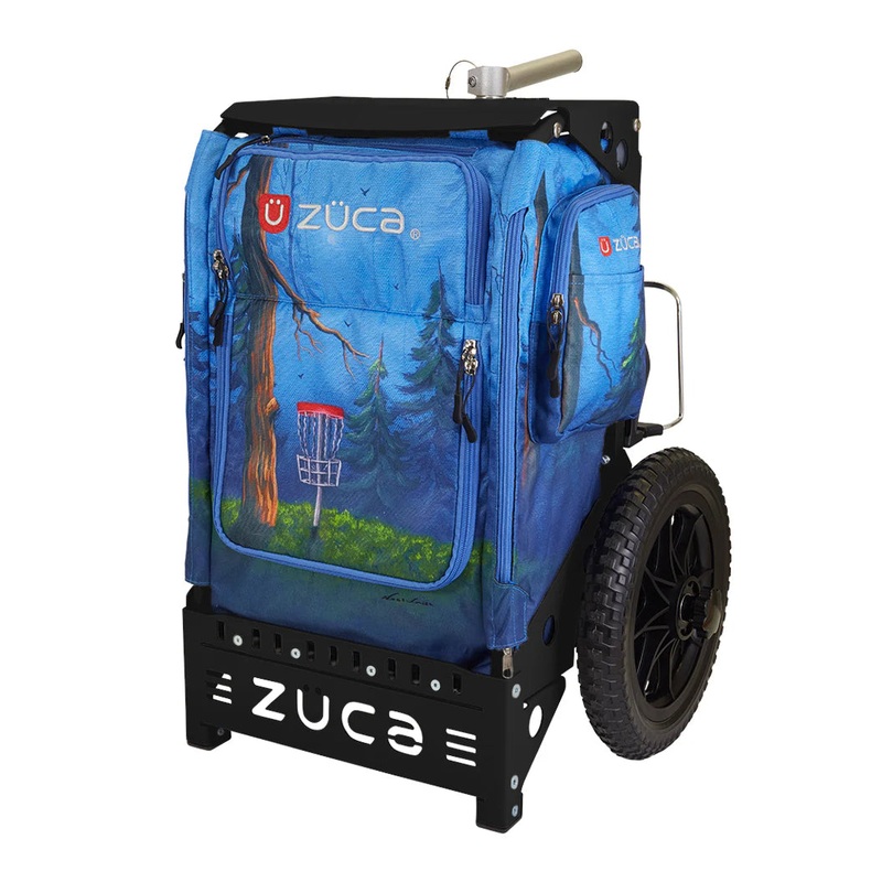 Zuca Trekker Disc Golf Cart – Black Frame With Birdie Pines Insert Bag