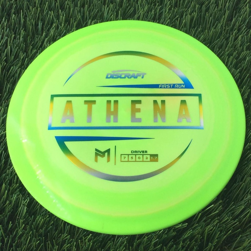 Discraft ESP Athena with First Run Stamp – 174g – Solid Lime Green