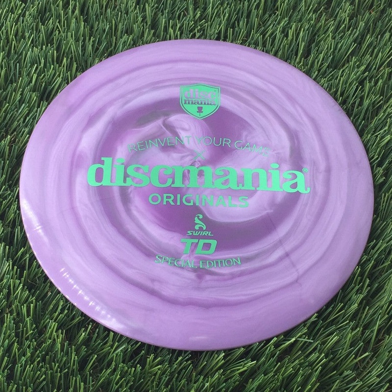 Discmania Swirly S-Line TD with Reinvent Your Game x Discmania Originals Special Edition Stamp – 173g Purple