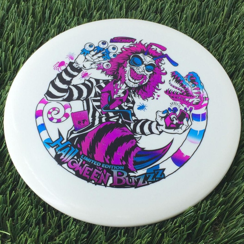 Discraft ESP Glow Buzzz with 2024 Halloween – Buzzzjuice Triple Foil Stamp – 180g White