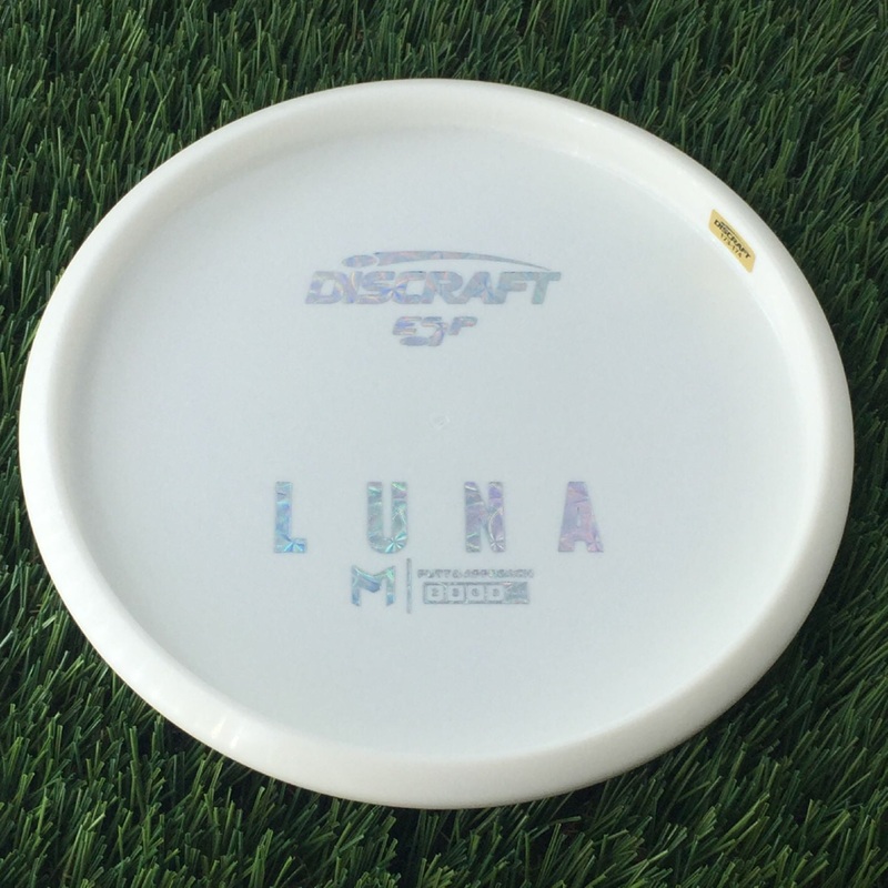 Discraft ESP Luna with Dye Line Blank Top Bottom Stamp – 174g White