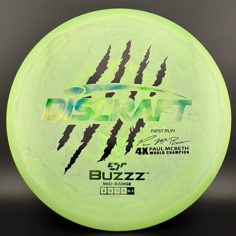 Swirly ESP Buzzz (First Run) – Paul McBeth 4x Claws – Jade Burst