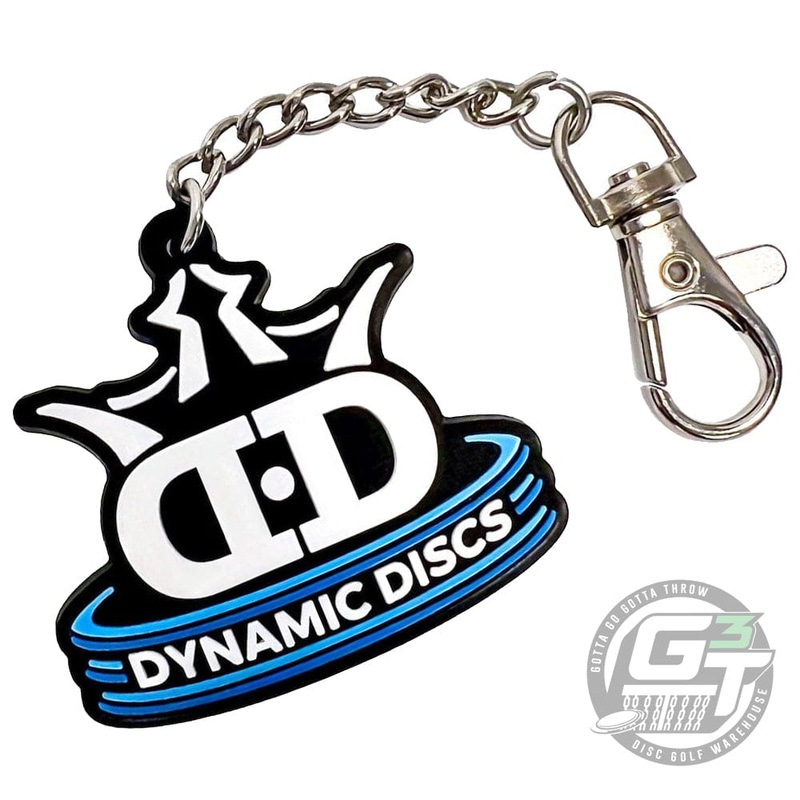 Dynamic Discs Stacked Logo Rubber Key Chain