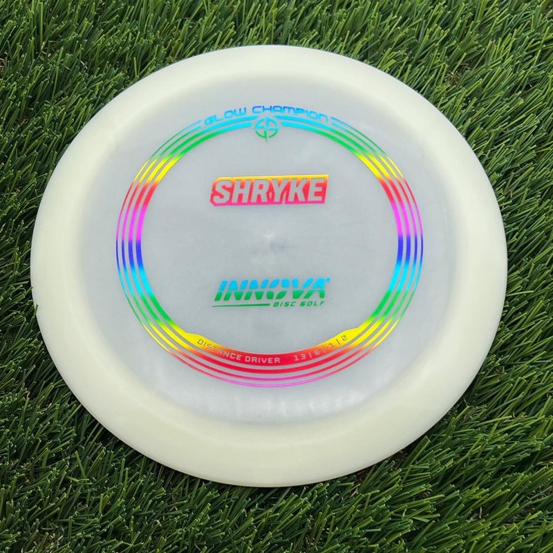 Innova Champion Glow Champion Shryke with Burst Logo Stock Stamp – 174.56g – Glow