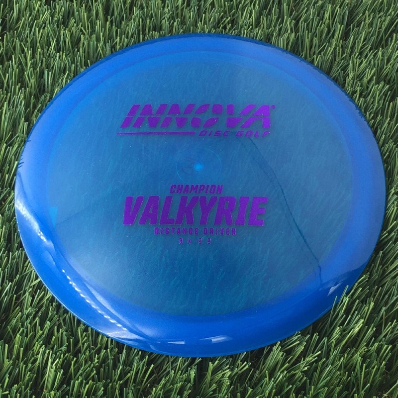 Innova Champion Valkyrie with Burst Logo Stock Stamp – 160g – Translucent Blue