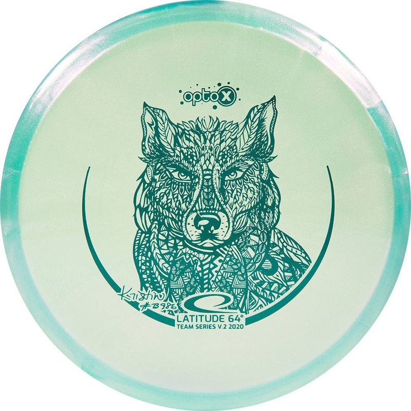 Latitude 64 Limited Edition 2020 Team Series Kristin Tattar Glimmer Opto-X Pure Putter Golf Disc