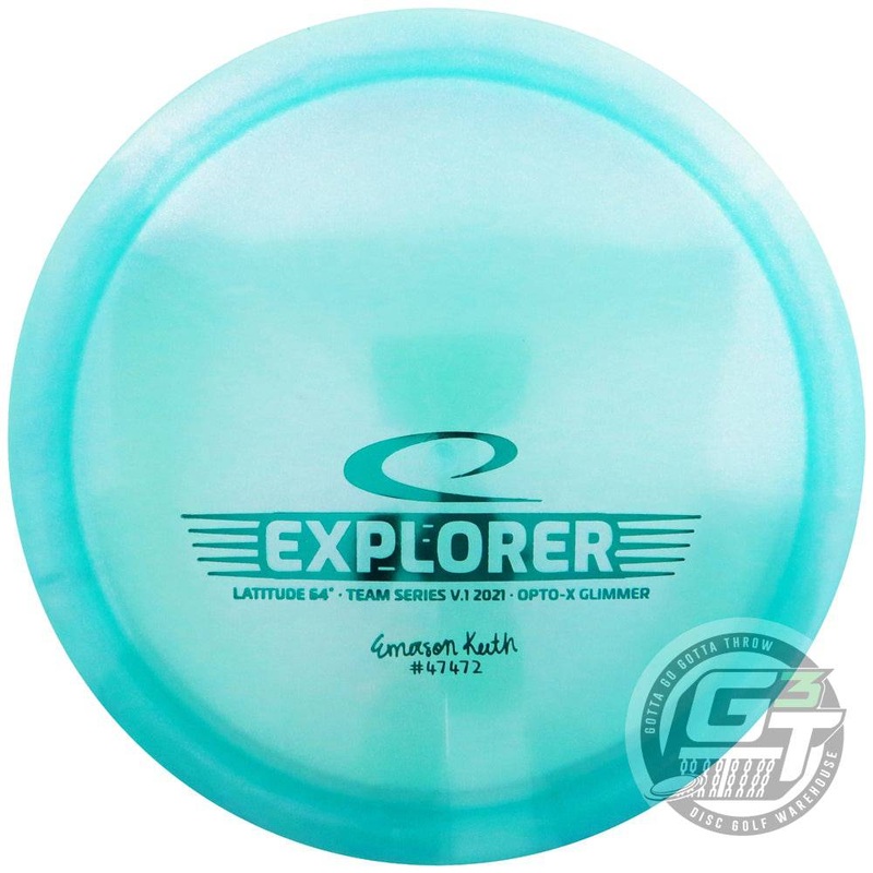 Latitude 64 Limited Edition 2021 Team Series V1 Emerson Keith Glimmer Opto-X Explorer Fairway Driver Golf Disc