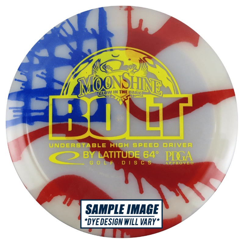 Latitude 64 MyDye Moonshine Glow Opto Bolt Distance Driver Golf Disc