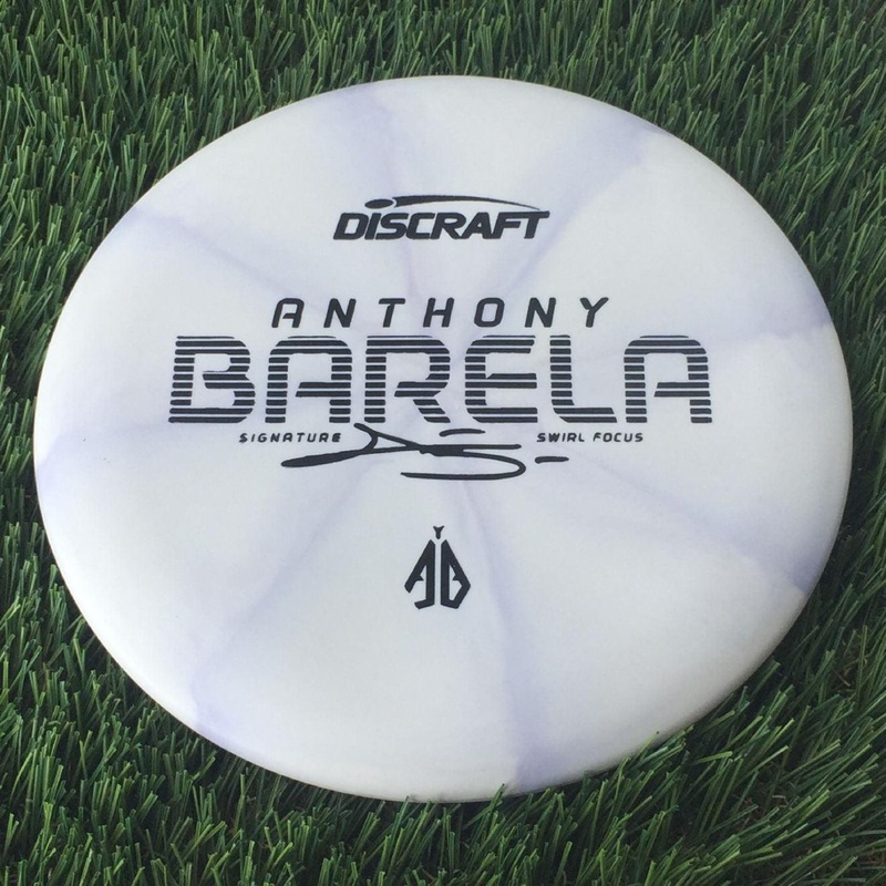 Discraft Crazy Tough CT Swirl Focus with Anthony Barela Signature – AB Stamp – 174g Pale Purple