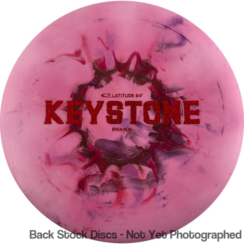 Latitude 64 Zero Line Medium Sunburn Splatter Keystone Putter with Bar Stamp EK64 Run Stamp [Back Stock Inventory – Disc and Stamp Color WILL VARY]