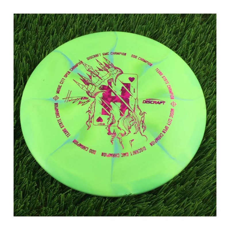 Discraft ESP Swirl Vulture with Hailey King Tour Champion Card Stamp – 176g – Solid Green