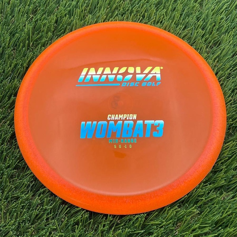Innova Champion Wombat3 with Burst Logo Stock Stamp – 137.89g – Orange