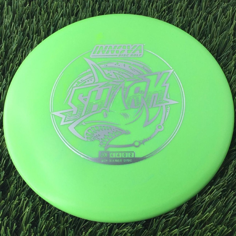 Innova DX Shark with Burst Logo Stock Stamp – 158g Green