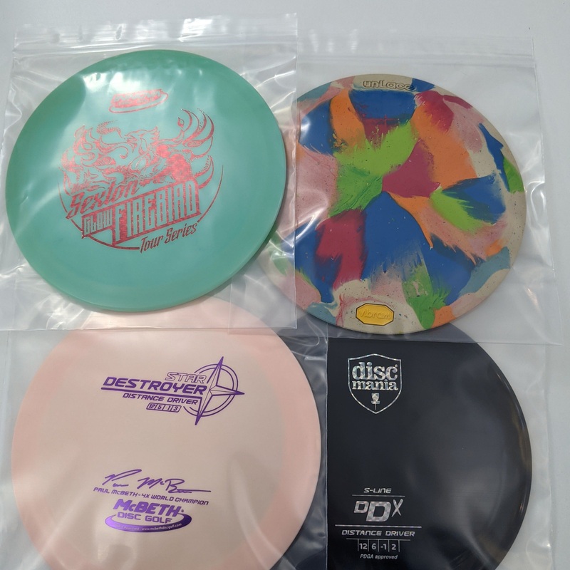 9×9 4 Mil Thick Reclosable Disc Golf Collector Bag